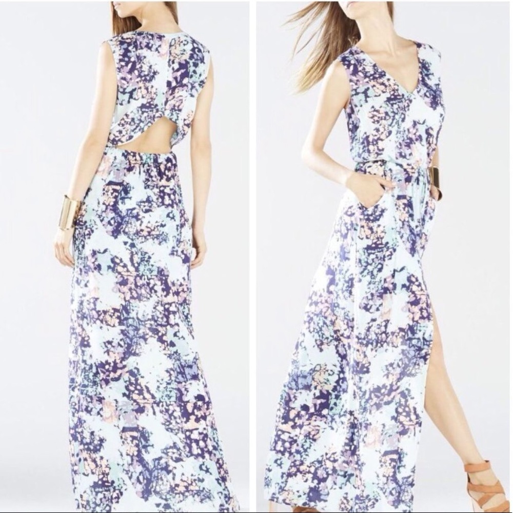 BCBGMAXAZRIA Slit Drawstring Dress - 80% OFF